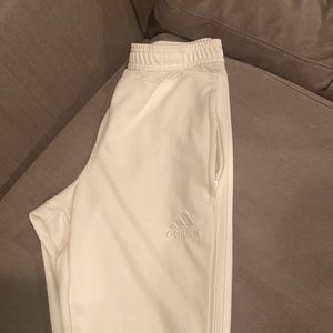 All White Addidas Sweats 🥶
